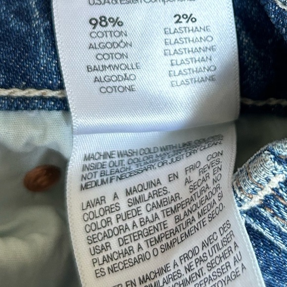 MOTHER Superior Blue The Tomcat Playing With Scissors Ankle Straight Jeans Sz 24 - Picture 15 of 16